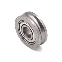 U ura hihnapyörä ohjainrulla  laakeroitu U604ZZ 4x13x4mm 4mm akselille metallia