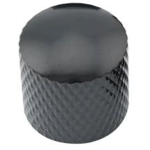 Metallinuppi 18 x 18 push to fit musta dome 6 mm akselille