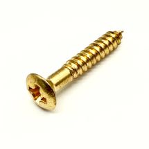 Ovaalikanta puuruuvi 3mm x 20mm kulta