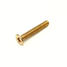 Uppokanta koneruuvi 3mm x 20mm kulta