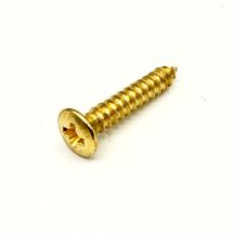 Ovaalikanta puuruuvi 2.5mm x 18mm kulta