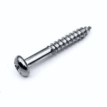 Kupukanta puuruuvi 3.5mm x 25mm kromi