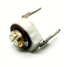 Trimmerikondensaattori keraaminen 2.8 - 12.5 pF Seiken CV05 C1201 N600 erittäin hyvälaatuinen keraaminen trimmerikondensaattori