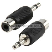 3.5mm mono / RCA -naaras adapteri