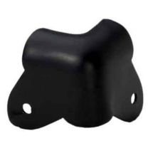 ADAM HALL 4023BLK 37x37mm kulmarauta, lovettu, musta