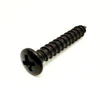 Ovaalikanta puuruuvi 4mm x 25mm musta