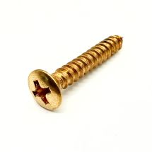 Ovaalikanta puuruuvi 4mm x 28mm kulta