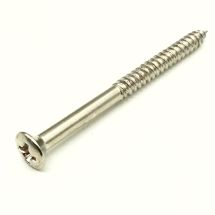 Ovaalikanta puuruuvi 3mm x 40mm nikkeli