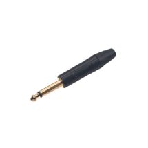 UT NP2X Suora plugi, MONO 6,3mm musta