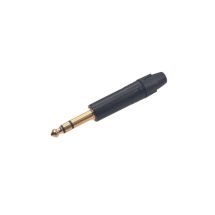 UT NP3X Suora plugi, STEREO 6,3mm musta