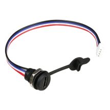 USB C naaras - paneeliasennus mutterilla