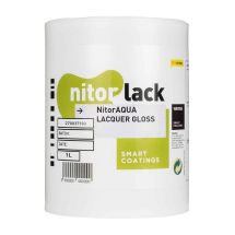 NitorLACK NitorAQUA waterbased clear gloss lacquer - 1000ml can