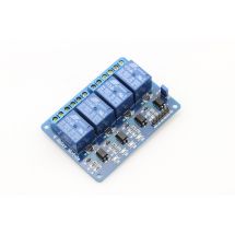 Relekortti 4 kanavainen  relemoduuli optoerottimilla 4 kpl 5V relettä 1 x vaihto