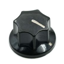 JB -tyylinen potikannuppi, musta, ruuvikiinnitteinen, bakeliitti - JBNUPSMALL