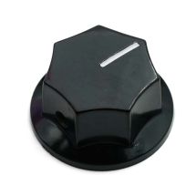 JB -tyylinen potikannuppi, musta, ruuvikiinnitteinen, bakeliitti - JBNUPEXTRABIG