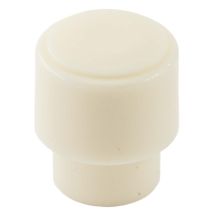 Mikrofonikytkimen barrel nuppi, aged white - tuumakoko 4.8 mm