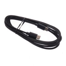 USB-C USB-C kaapeli - 200cm - kangaspäälysteinen - musta