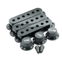 Strato mikrofonin kuori ja nuppi setti, black