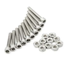 Koneruuvi + mutterisetti M3 x 20 mm, 10 kpl, rosteri