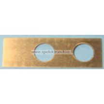 Switch back plate brass 22307124