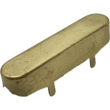 Tele kaulamikrofonin metallikuori, vintage messinki