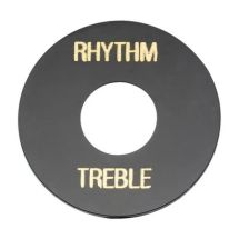 LP -tyylin kytkimen peitelevy BLUES3BK Black kulta teksti