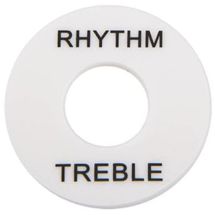 LP -tyylin kytkimen peitelevy BLUES34WH White musta teksti