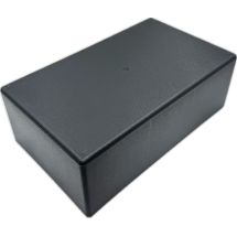 Laitekotelo musta muovia BOX 341B