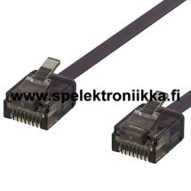 CAT6A litteä Patch kaapeli 1.5 m verkkokaapeli  U/UTP erittäin litteä 1 mm