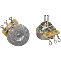 CTS 24mm short bushing, 250k log, akselin pää näkyvillä, vintagetyylin potikka