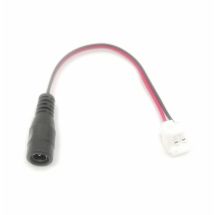 Virransyöttöjohto 8mm leveälle LED-nauhalle, päässä 2.1/5.5mm DC jatko