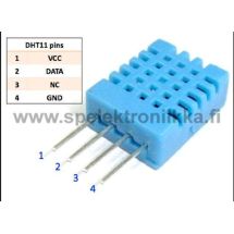 DHT11 kosteus ja lämpötilamittaus anturi soveltuu mm. arduino kytkentöihin