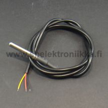 Digitaalinen 1 -wire 12 bit  lämpötila-anturi paketoituna vedenpitävään putkiloon johto n. 1 m