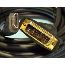 HDMI-DVI-D -kaapeli HDMI -uros 19 / DVI -uros kaapeli 10m