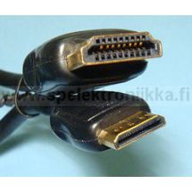 HDMI A uros / Mini C HDMI kaapeli 3 m Hi Speed kullatut kontaktit