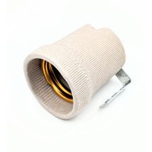 Keraaminen lampunkanta E27 kiinnitysraudalla