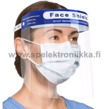 Face Shield -kasvovisiiri lasitkin mahtuu alle