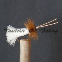 Goddard Caddis White Brown Hackle #8
