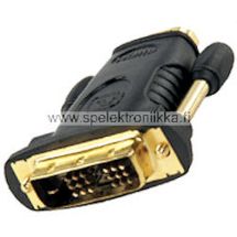 HDMI naaras / DVI uros adapteri kullatut kontaktit