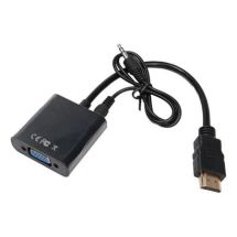HDMI - VGA -muunnin HDMI - VGA adapteri muuttaa HDMI signaalin VGA muotoon + ääni