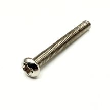 Kupukanta koneruuvi 3mm x 25mm nikkeli