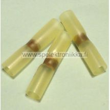 Jatkoliitin tinalla kutistemuovijatko tinalla 2:1 kutistuvuus 3 - 6mm kaapelille keltainen 1 kpl
