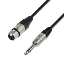 Mikrofonikaapeli REAN XLR naaras - 6.3mm stereoplugi liittimillä, 3m