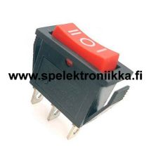 Keinukytkin nro:144 RED 1 x ON-OFF-ON 250VAC/15A