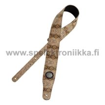Kitarahihna, guitar strap GST205BR ruskea snake skin