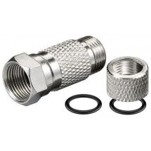 F -liitin, kierrettävä kosteussuojattu ammattilaatua 7.2 - 7.3 mm kaapelille