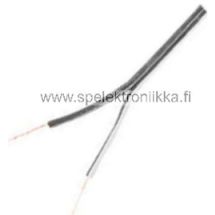 Kytkentäjohto asennusjohto kaiutinjohto musta / valkoinen monisäikeinen 2 x 0.14mm²