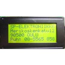 LCD -näyttö LM1110  4x16 merkkiä taustavalolla