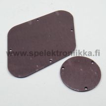 Peitelevysetti potikoille ja kytkimelle LP sileä matt black 1PLY