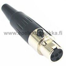 Mini XLR naaras 3 napainen AMPHENOL